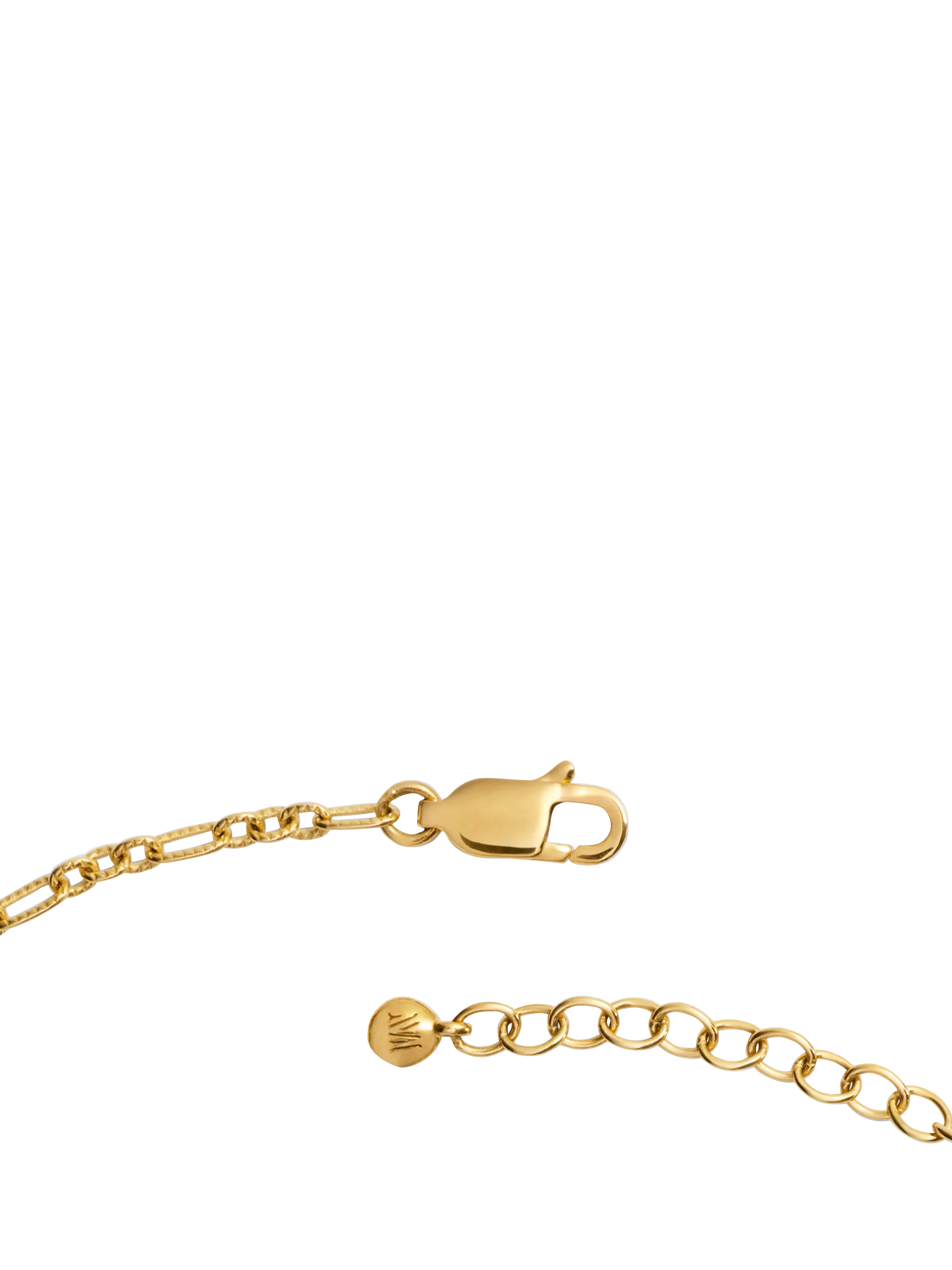 Monica Vinader textured link chain gold necklace 16 inch - British product