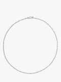 Monica Vinader textured link chain necklace silver - British product