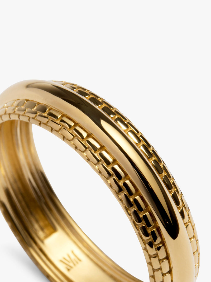 Monica Vinader Heirloom Textured ring - British product