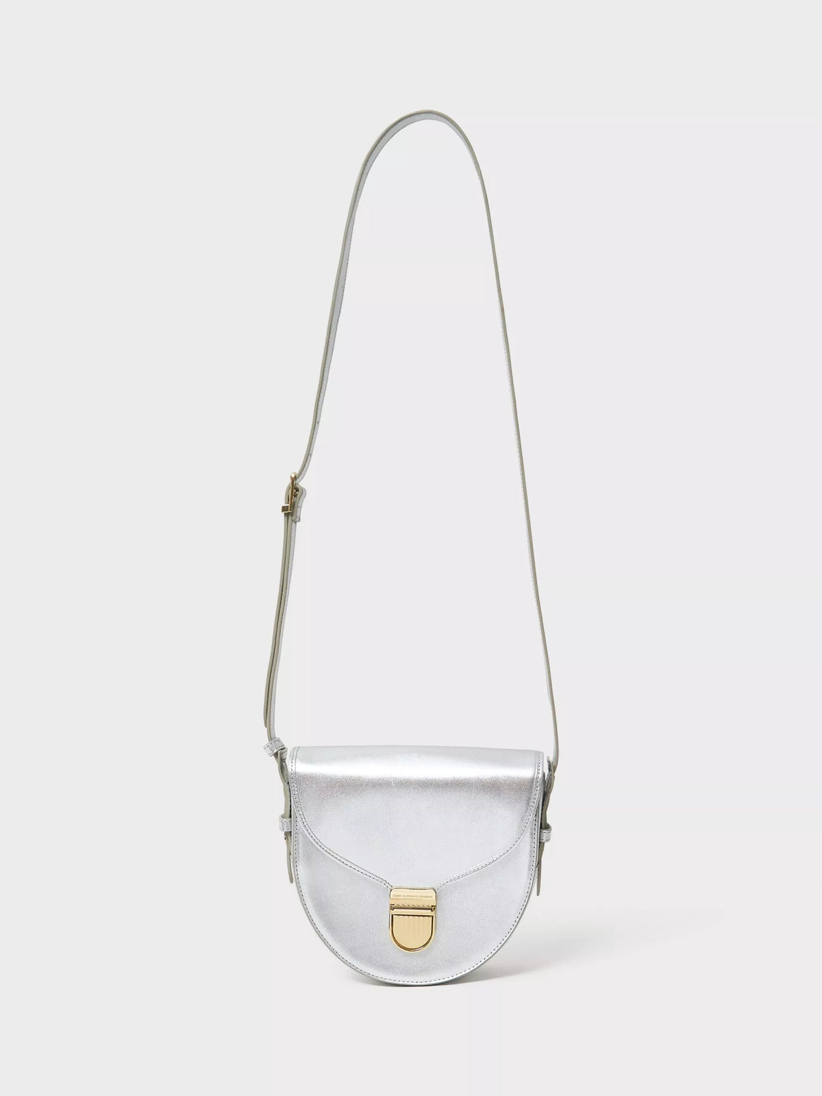 Crew Clothing metallic leather crossbody satchel - British product