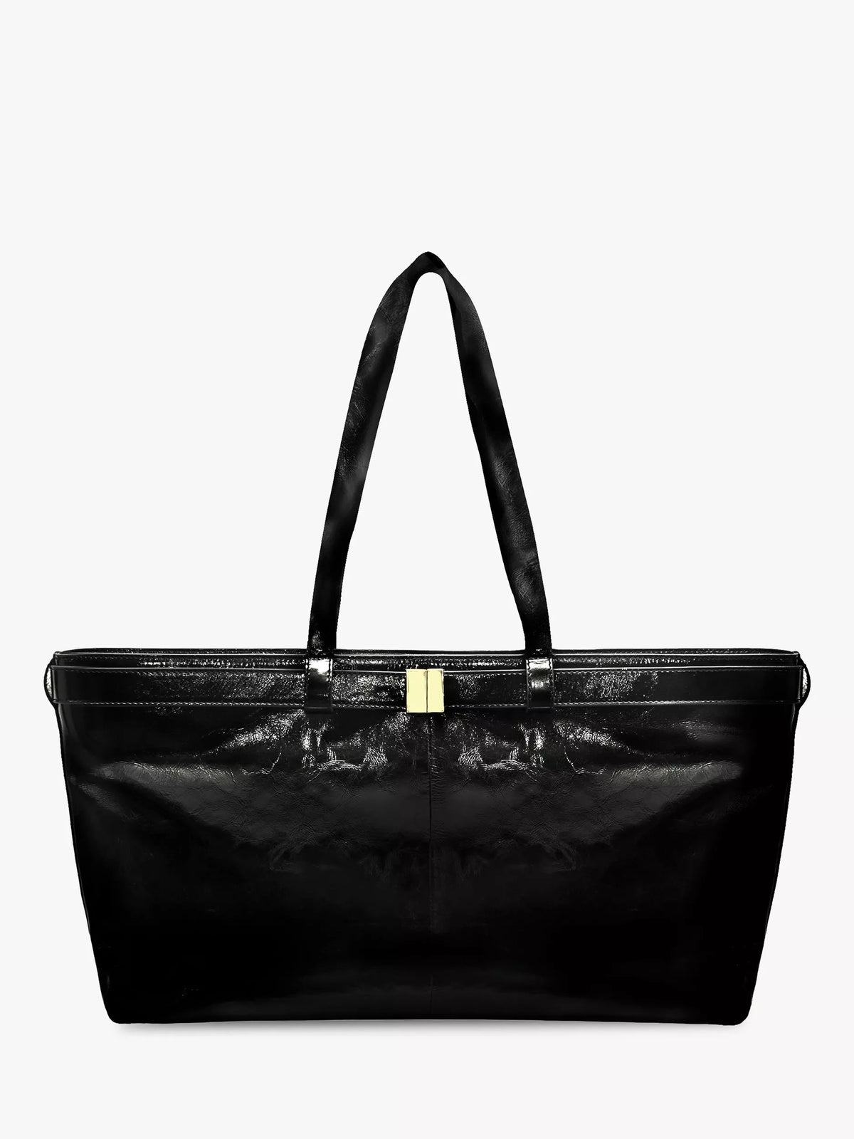 Apatchy London Esme leather handbag black, imported from the UK