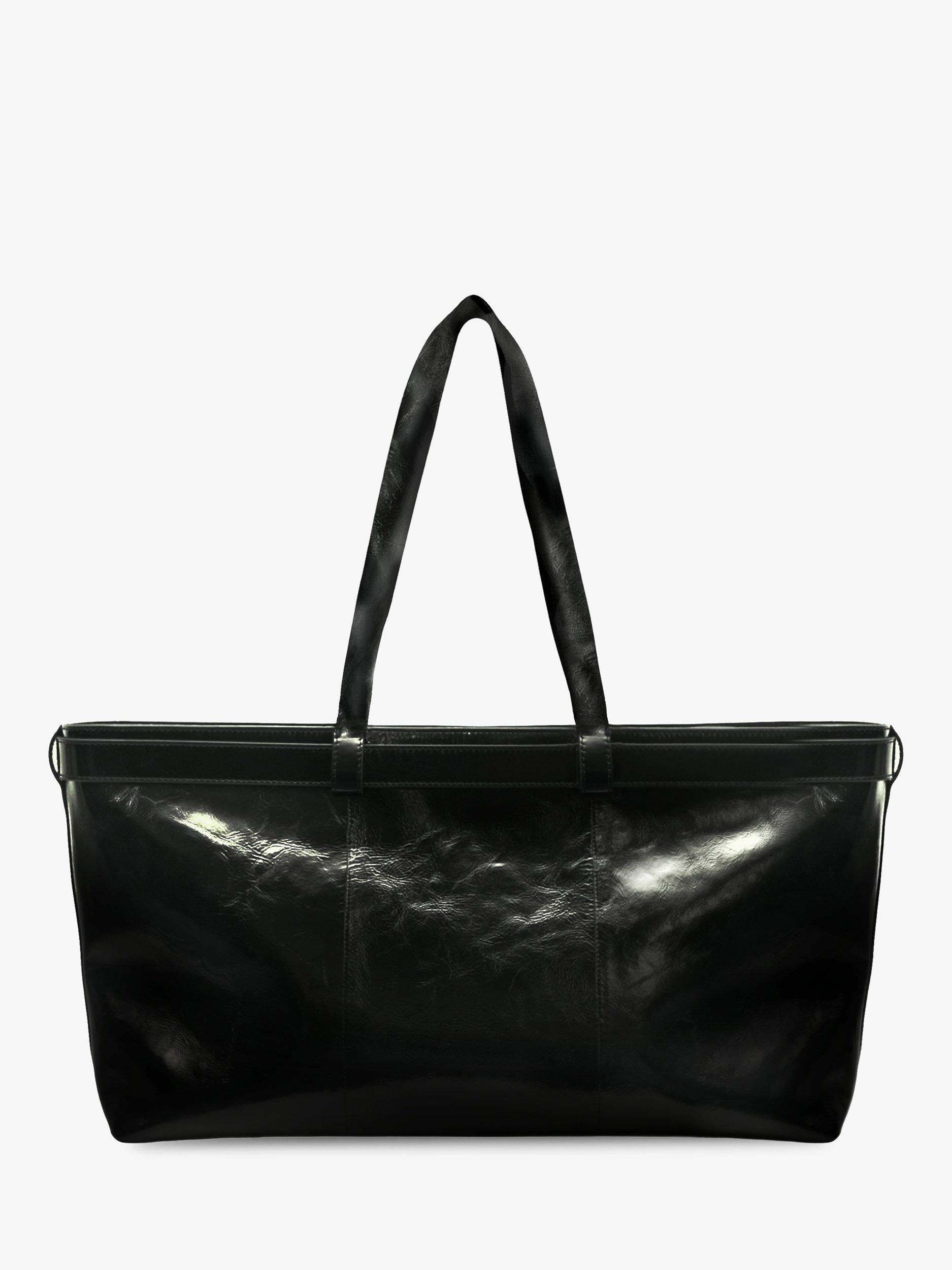 Apatchy London Esme leather handbag black, imported from the UK