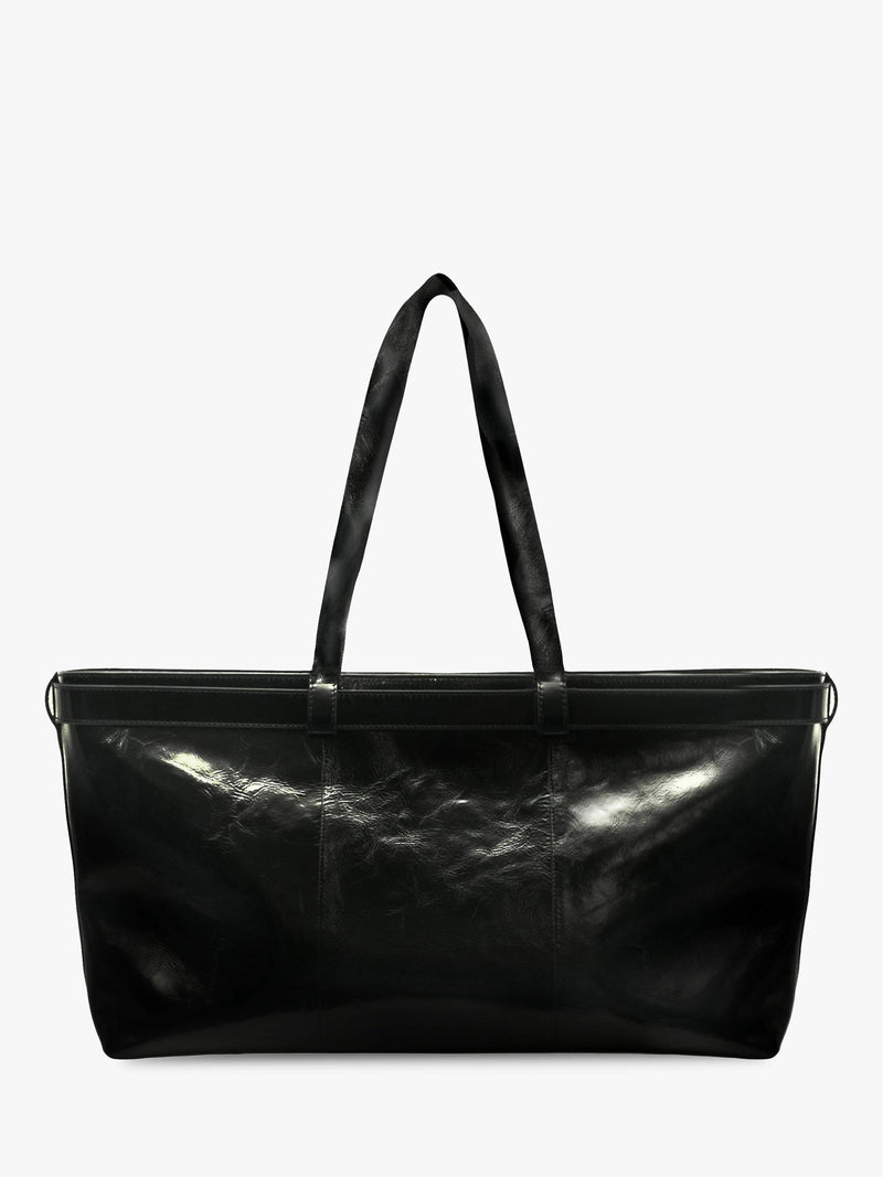 Apatchy London Esme leather handbag black, imported from the UK