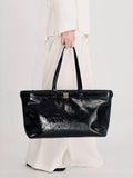 Apatchy London Esme leather handbag black, imported from the UK
