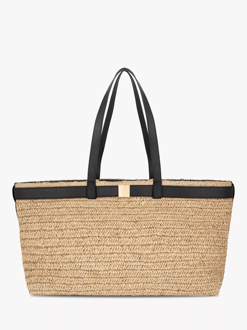 Apatchy London Esme straw handbag tote, imported from the UK