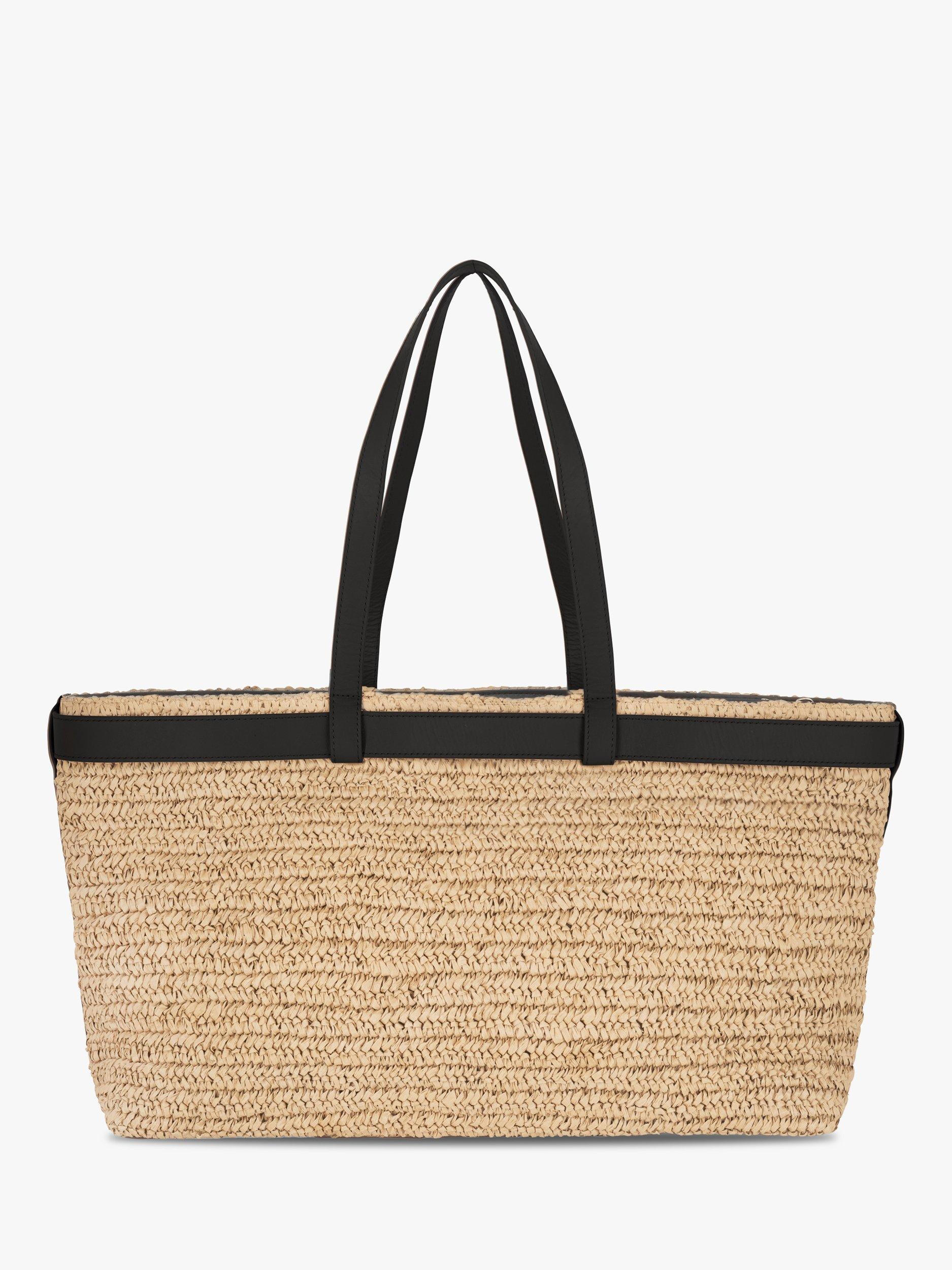 Apatchy London Esme straw handbag tote, imported from the UK