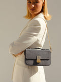 Apatchy London Flora suede top handle bag (British brand)