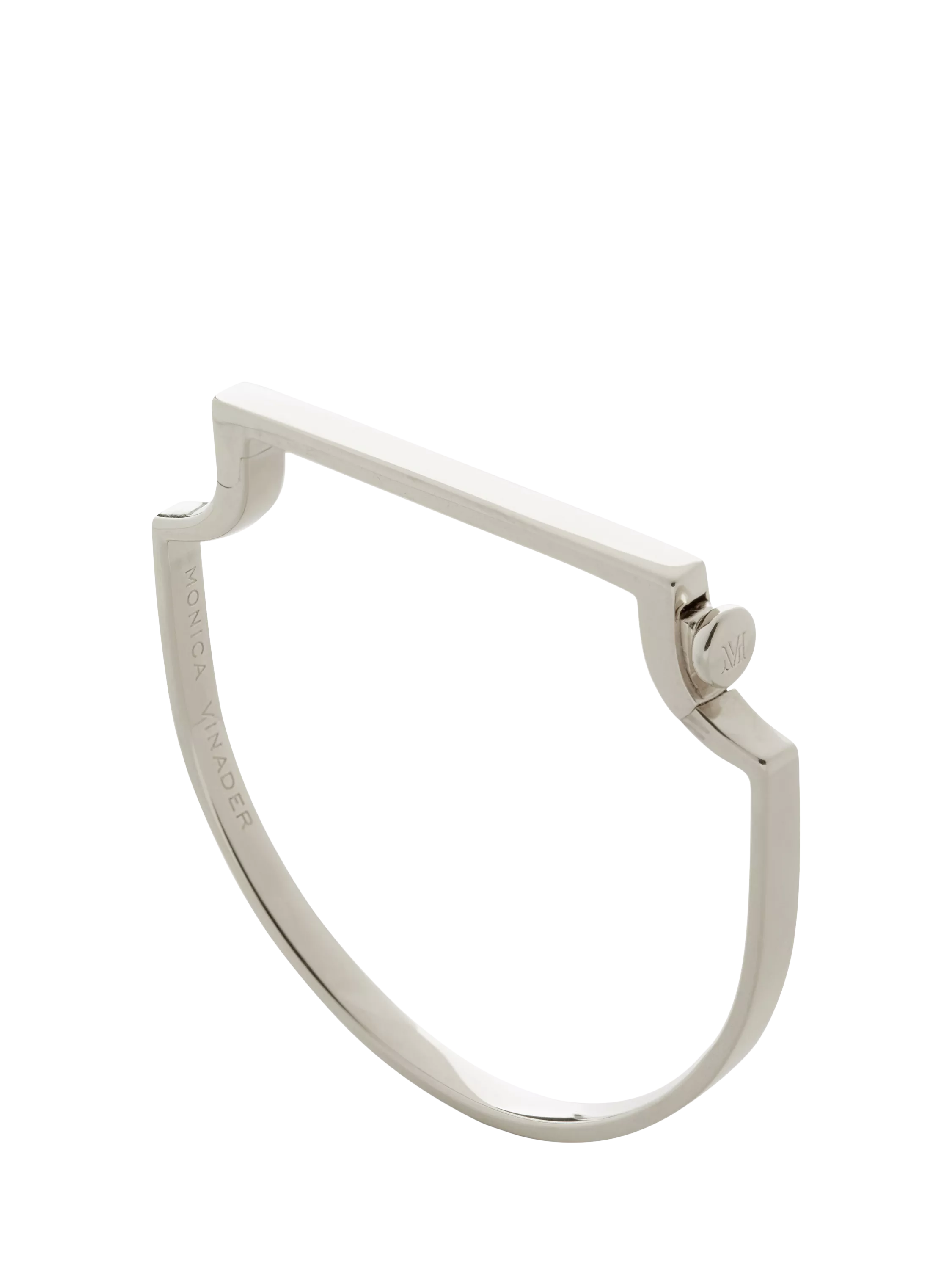 Monica Vinader Signature bangle sterling silver, UK version
