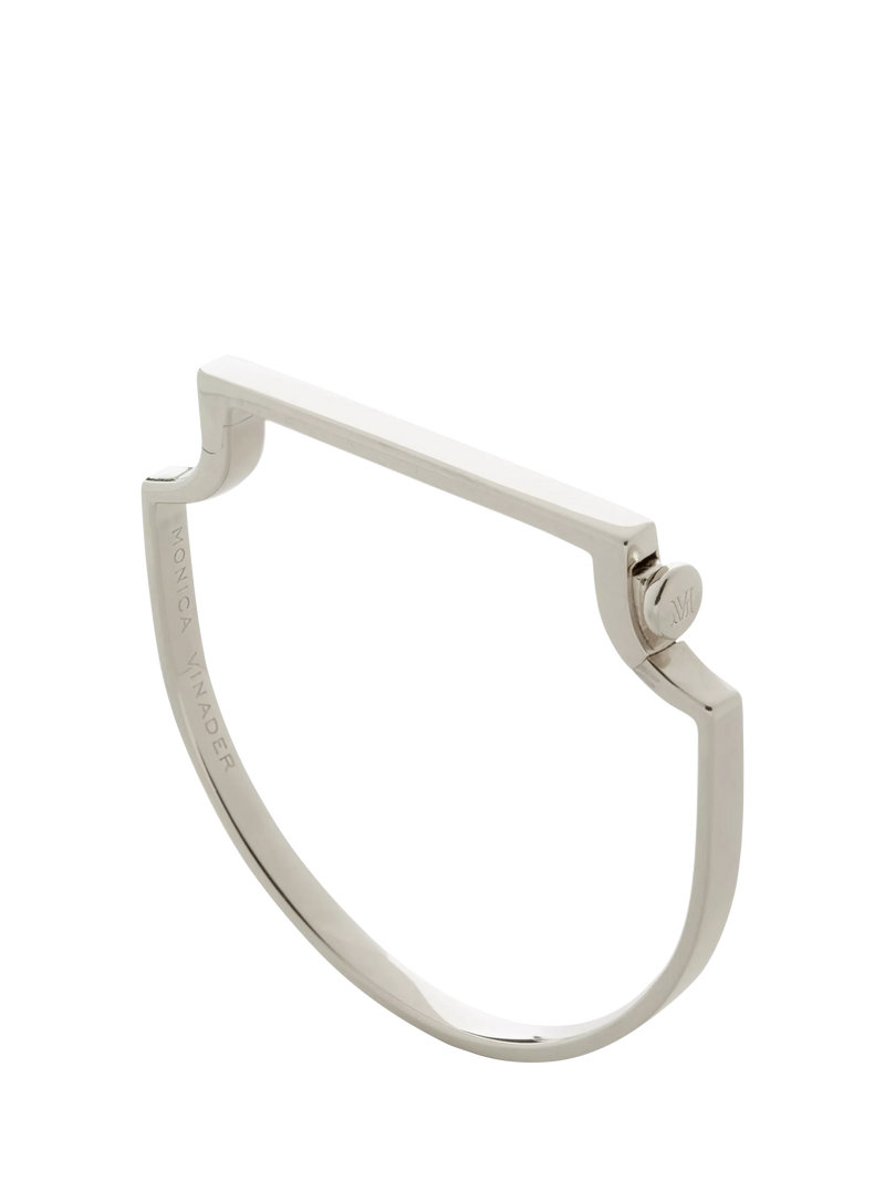 Monica Vinader Signature bangle sterling silver, UK version