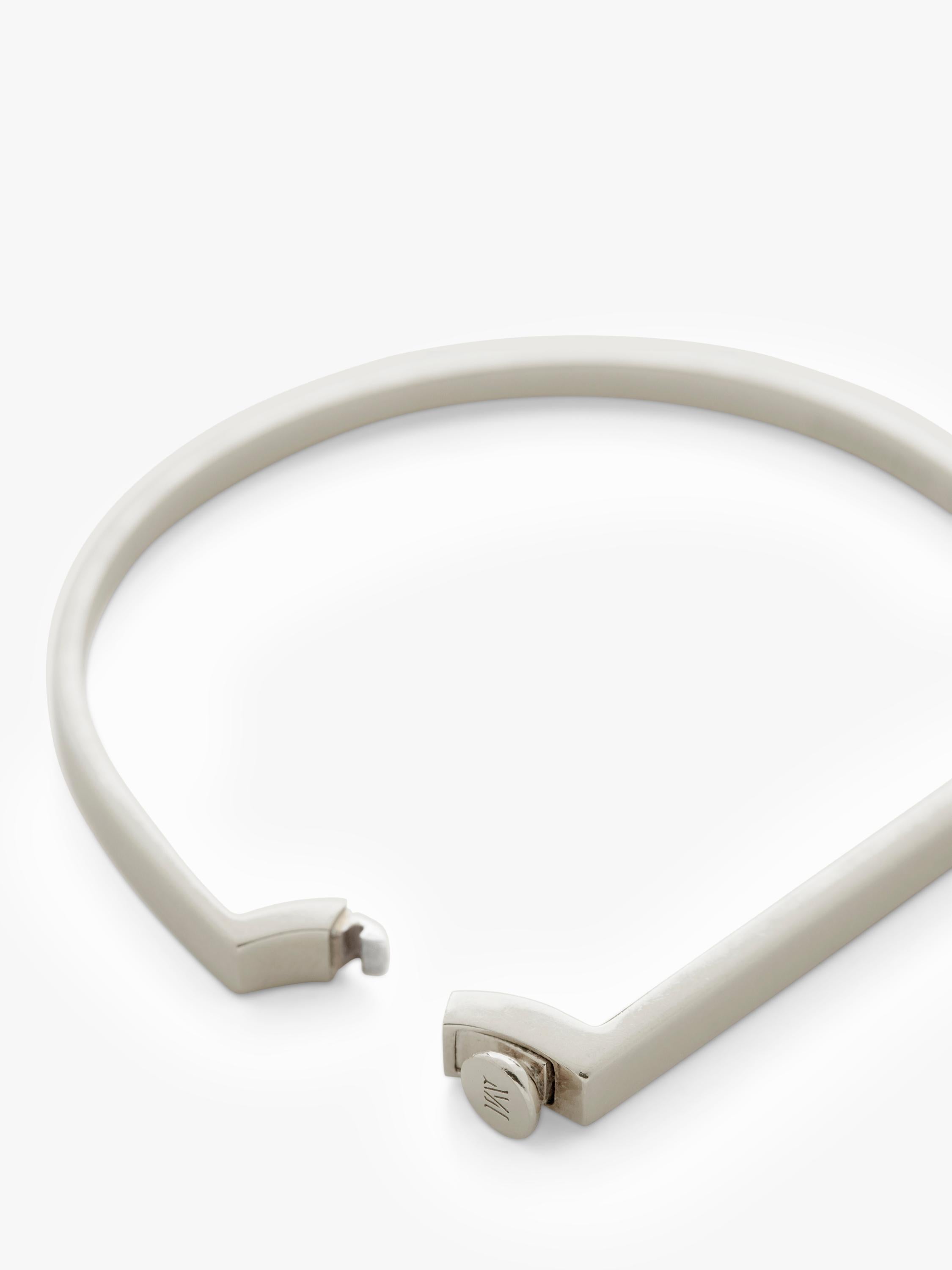 Monica Vinader Signature bangle sterling silver, UK version
