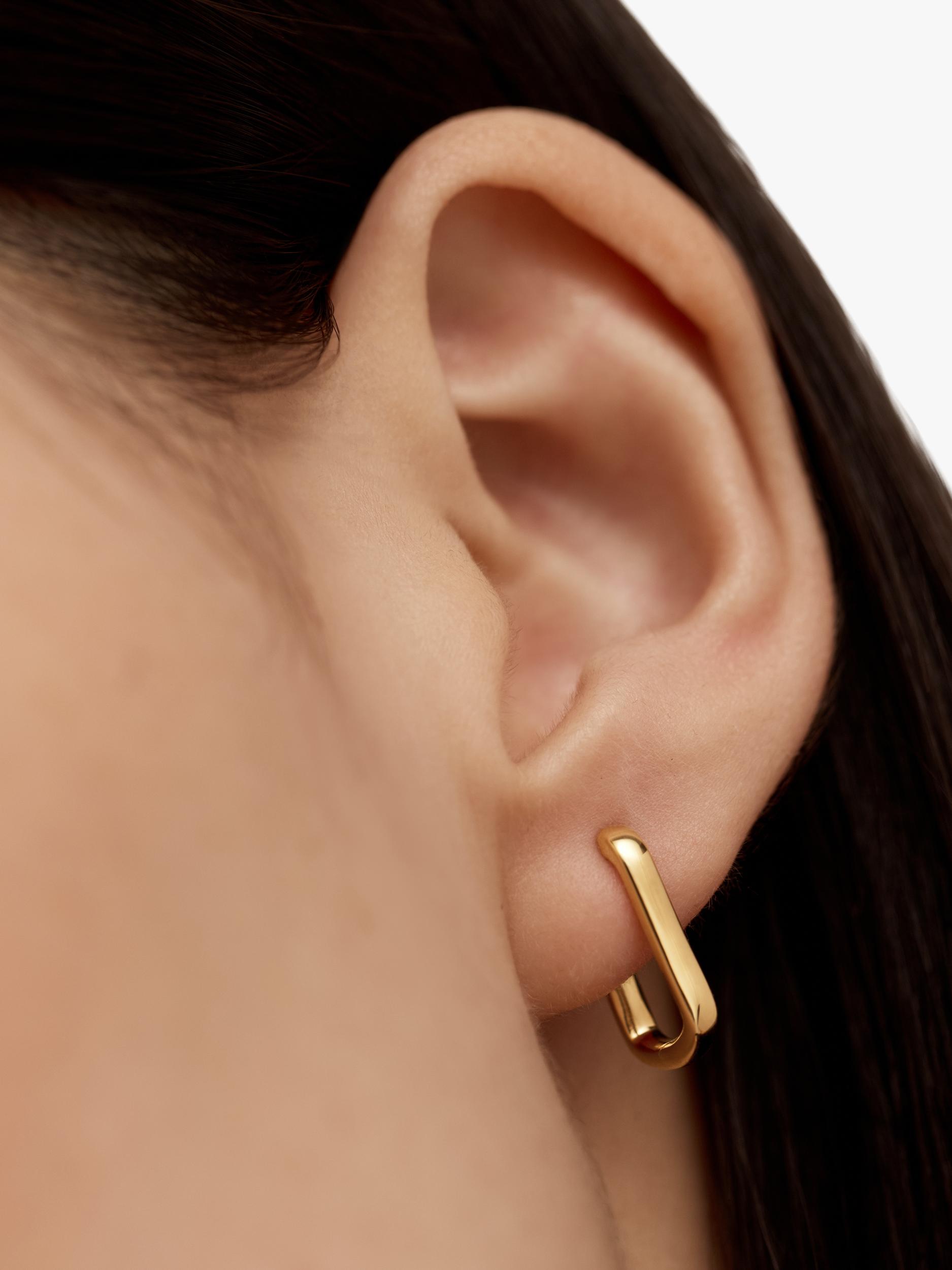 Monica Vinader mini huggie hoop earrings - British product