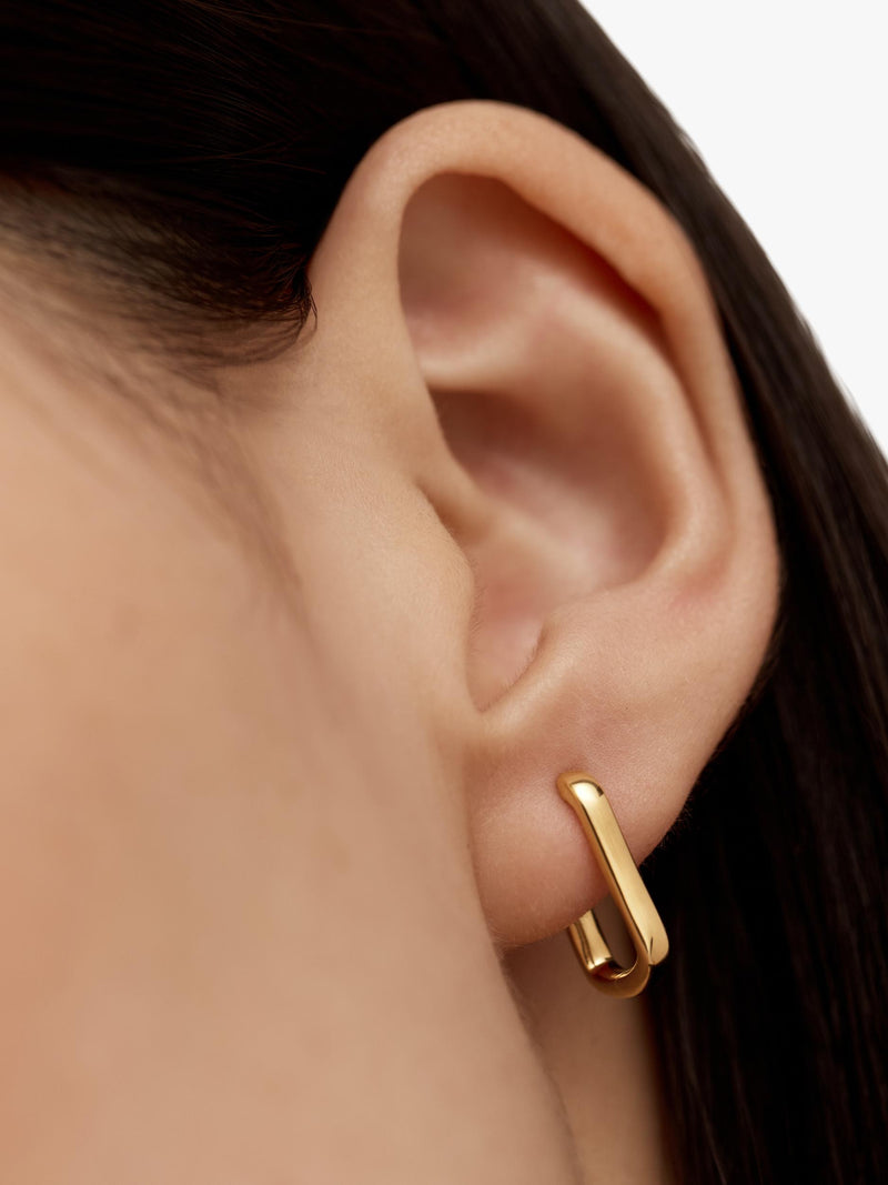 Monica Vinader mini huggie hoop earrings - British product