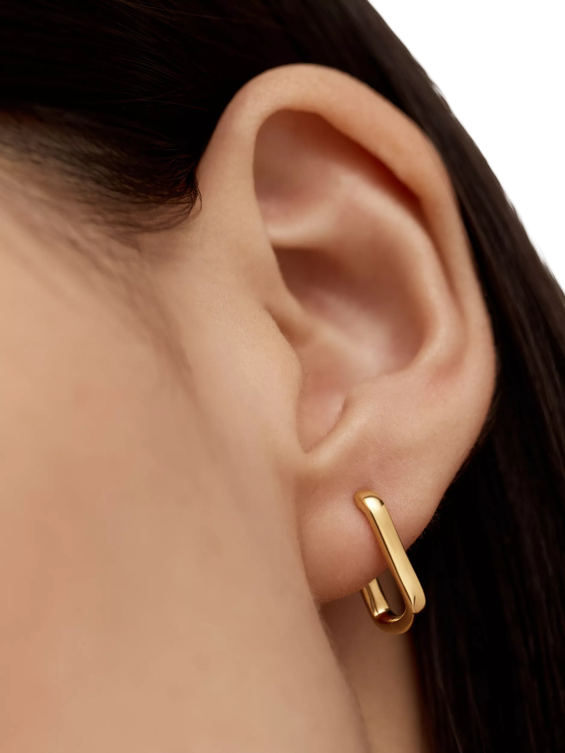 Monica Vinader mini huggie hoop earrings - British product