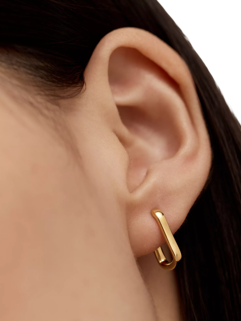Monica Vinader mini huggie hoop earrings - British product