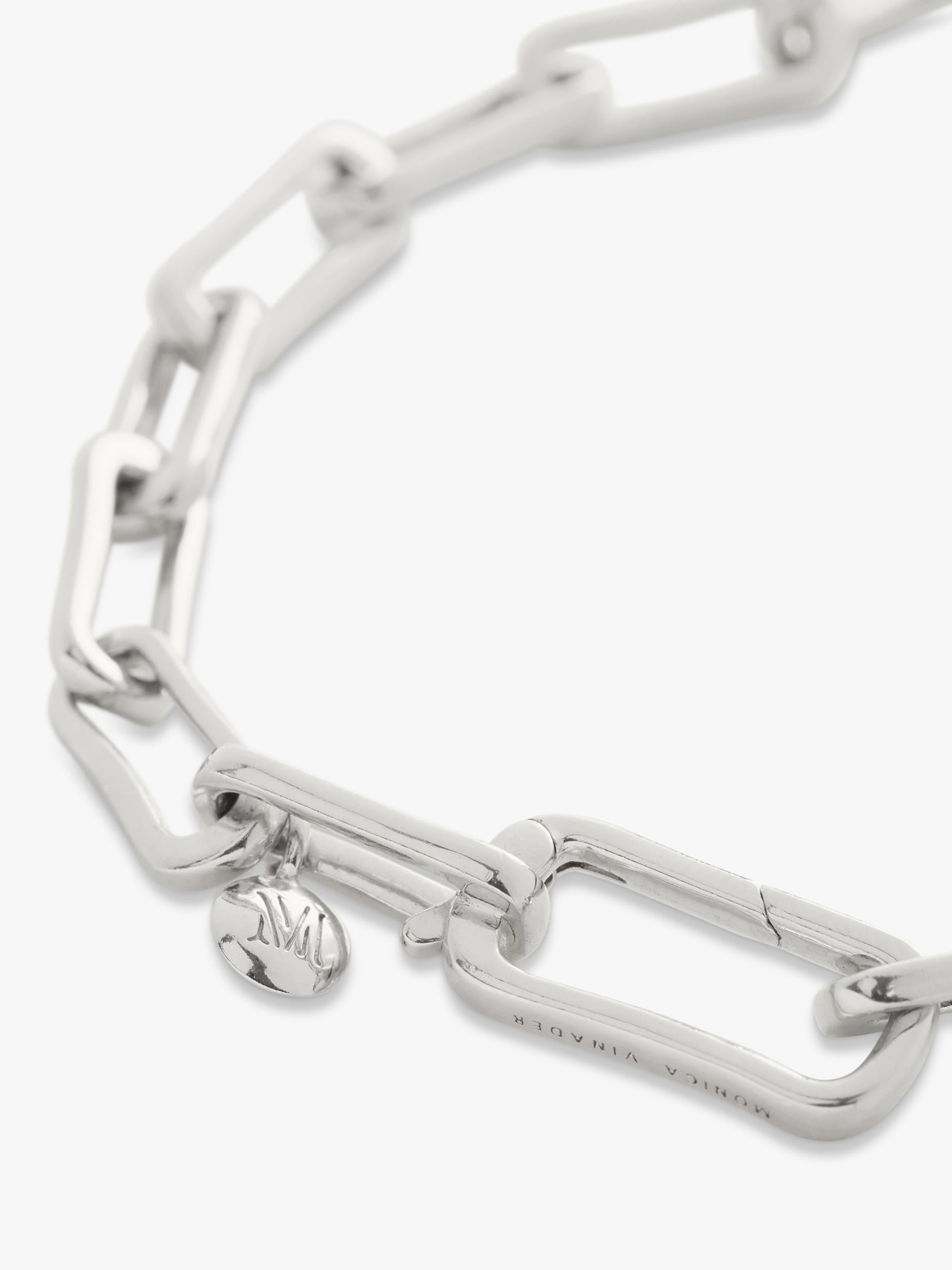 Monica Vinader sterling silver link chain necklace size 46.9cm (British brand)