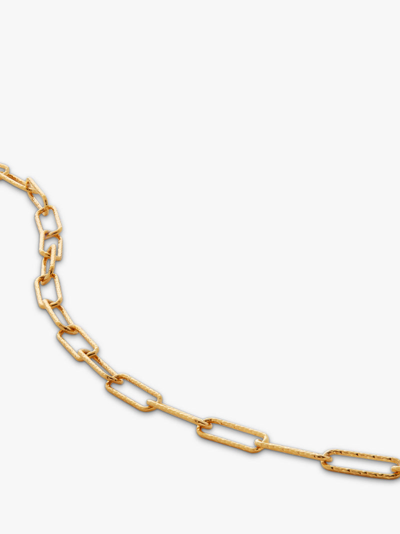 Monica Vinader Alta Textured Chain Necklace Gold 61cm - British product