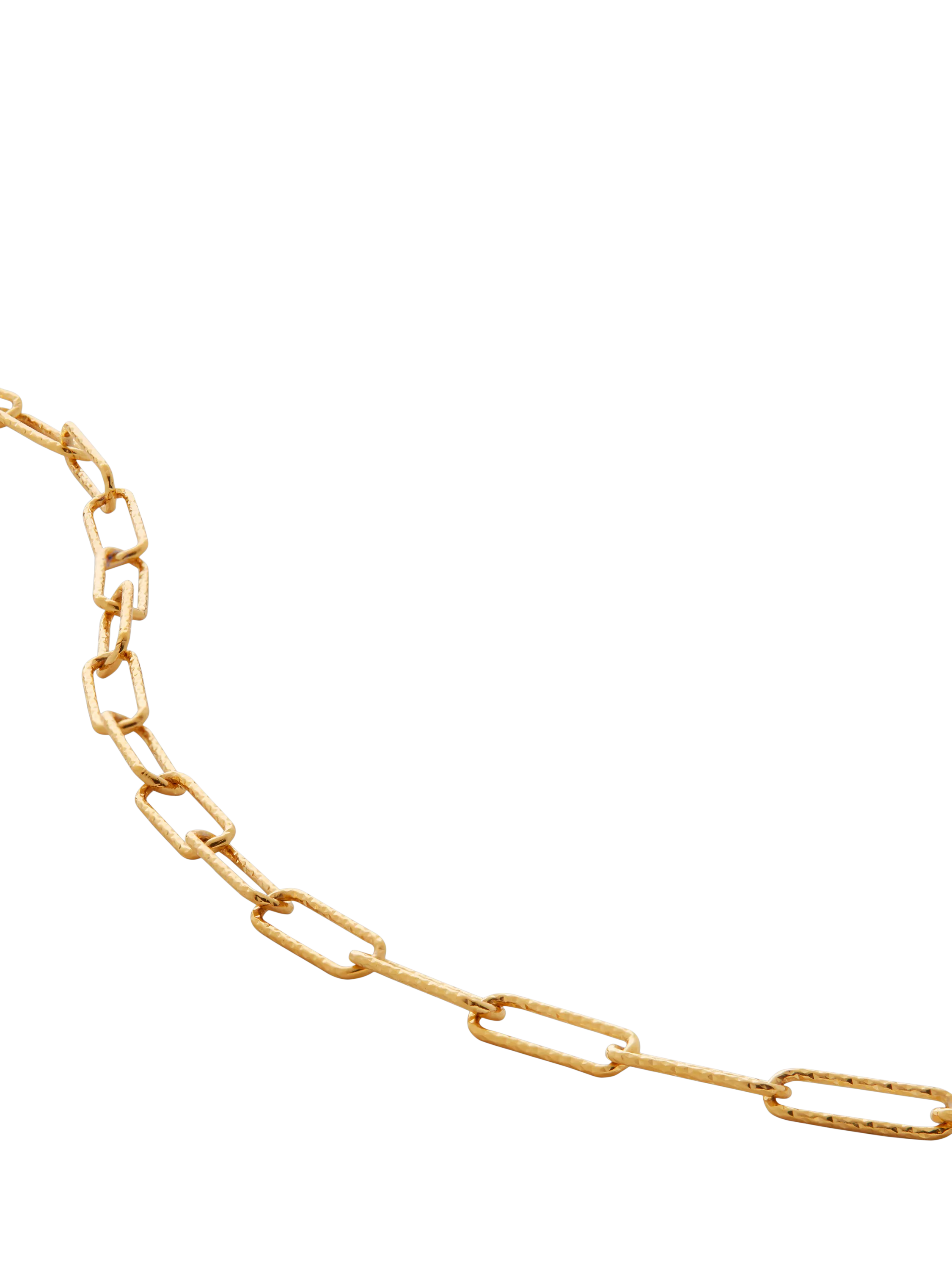 Monica Vinader Alta Textured Chain Necklace Gold 61cm - British product