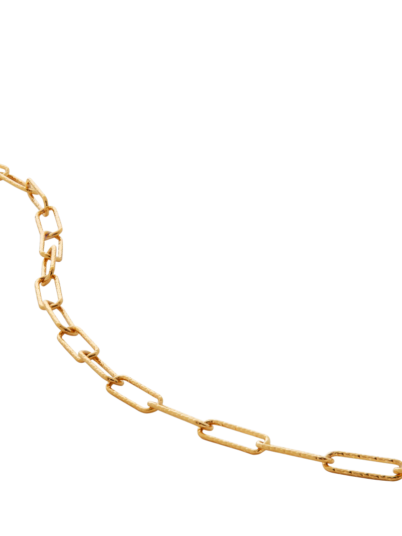 Monica Vinader Alta Textured Chain Necklace Gold 61cm - British product