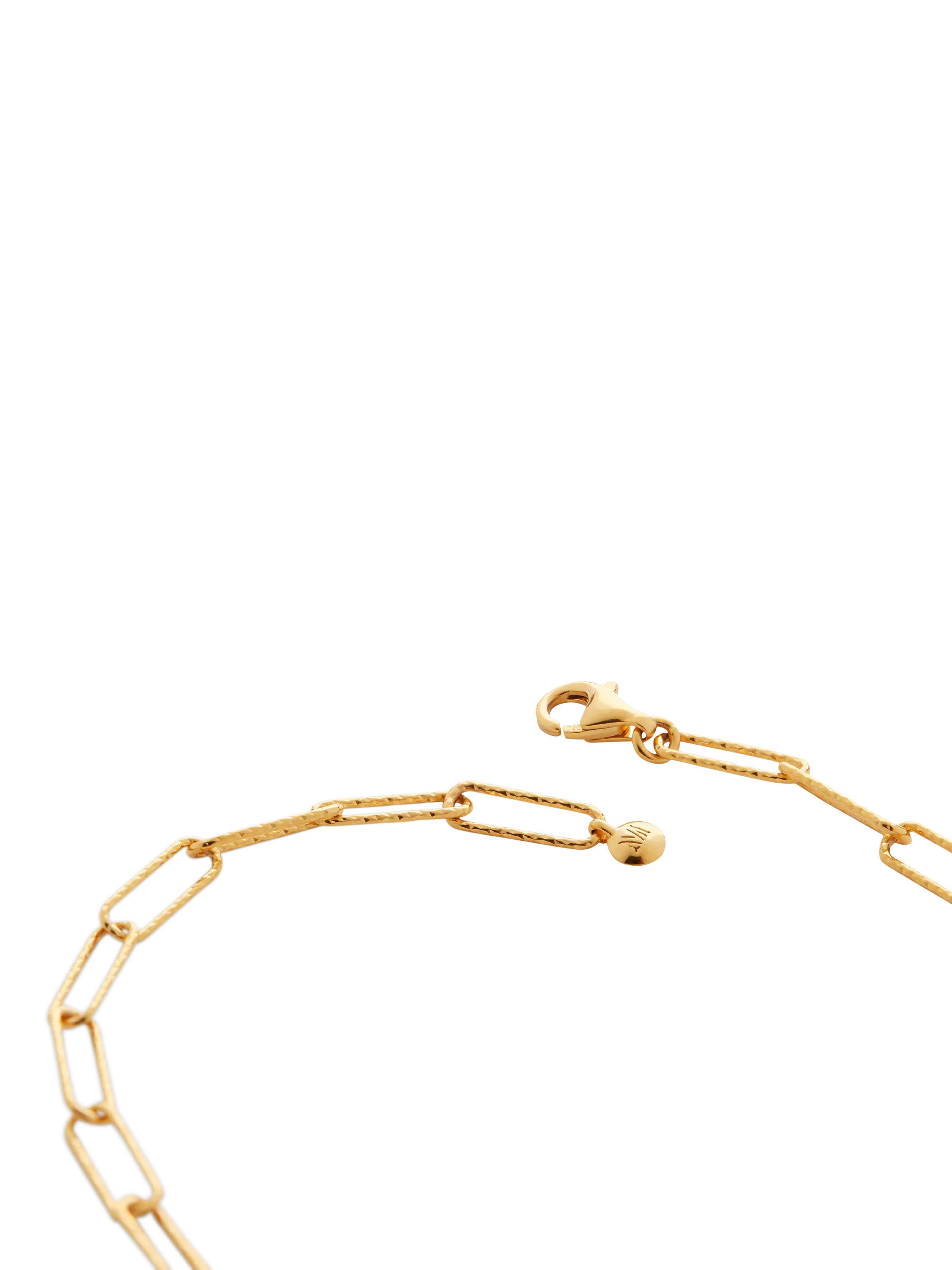 Monica Vinader Alta Textured Chain Necklace Gold 61cm - British product