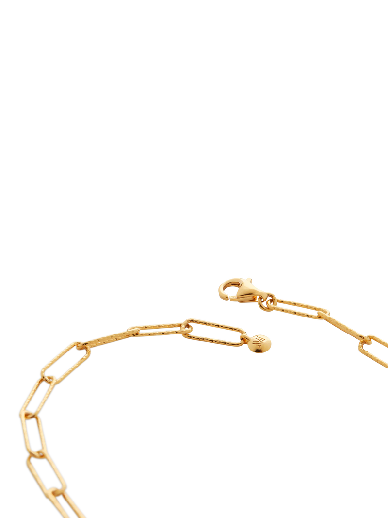 Monica Vinader Alta Textured Chain Necklace Gold 61cm - British product