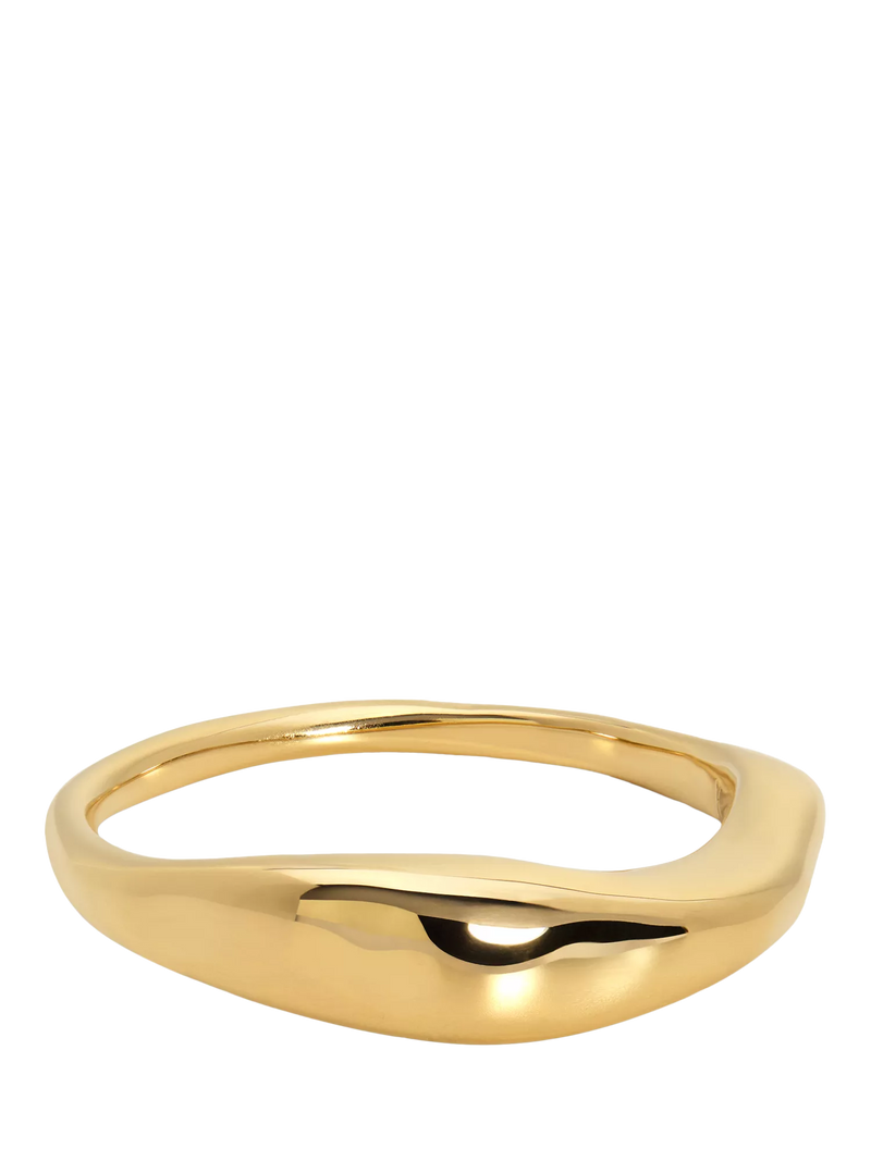 Monica Vinader Antica Gold Plated Sterling Silver Stacking Ring