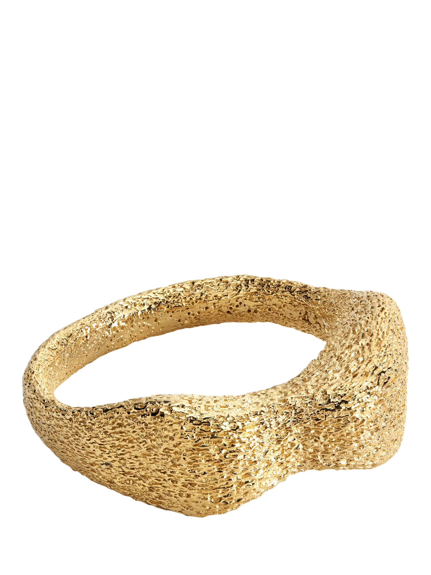Monica Vinader Antica Bold Textured Ring, Gold, M