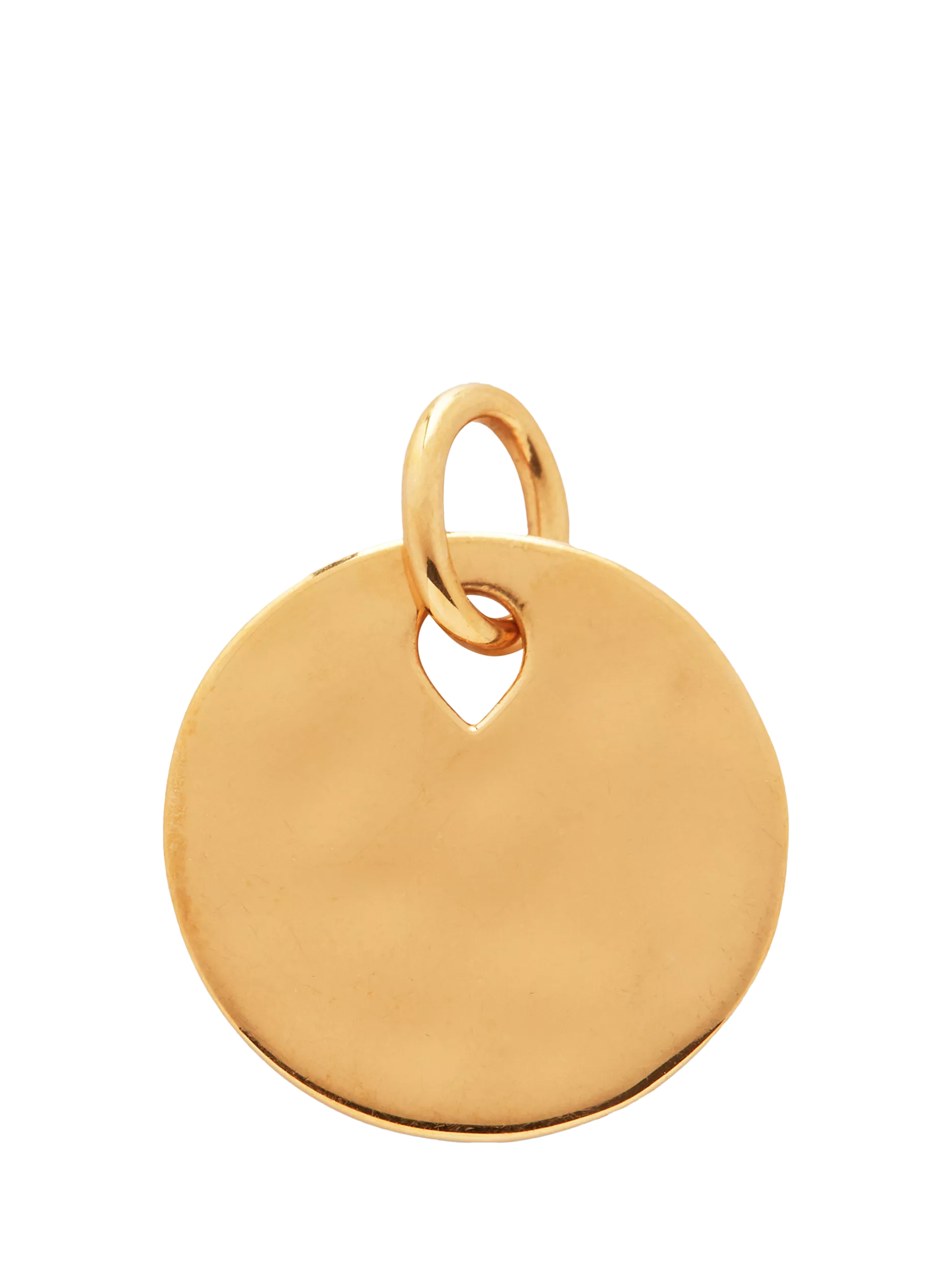 Monica Vinader gold coin pendant charm, imported from the UK