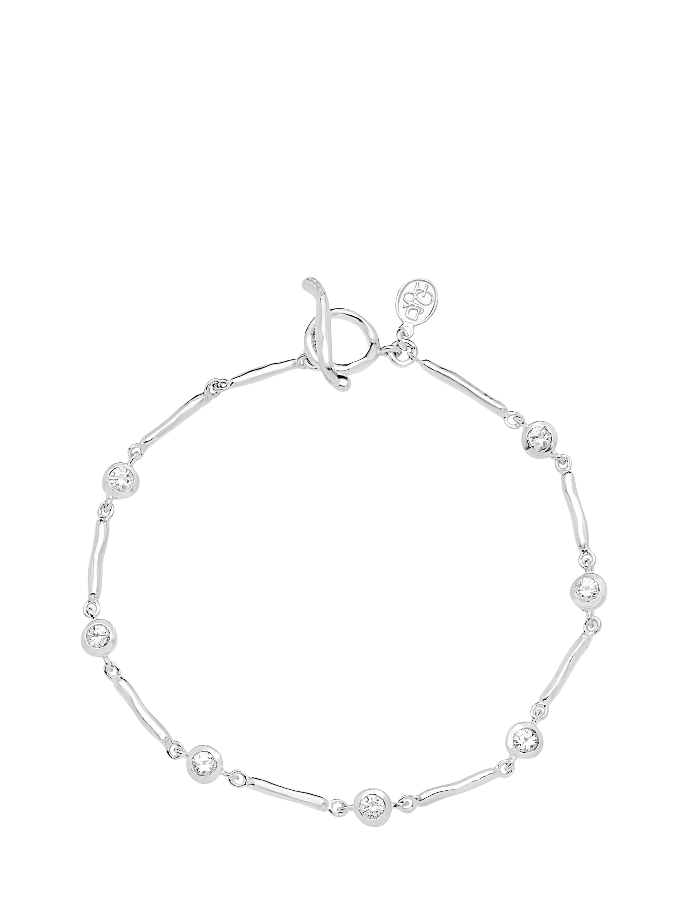 Dower & Hall Dewdrop sterling silver bracelet 18.5cm, imported from the UK