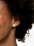 Dower & Hall keshi pearl stud earrings in silver (British brand)