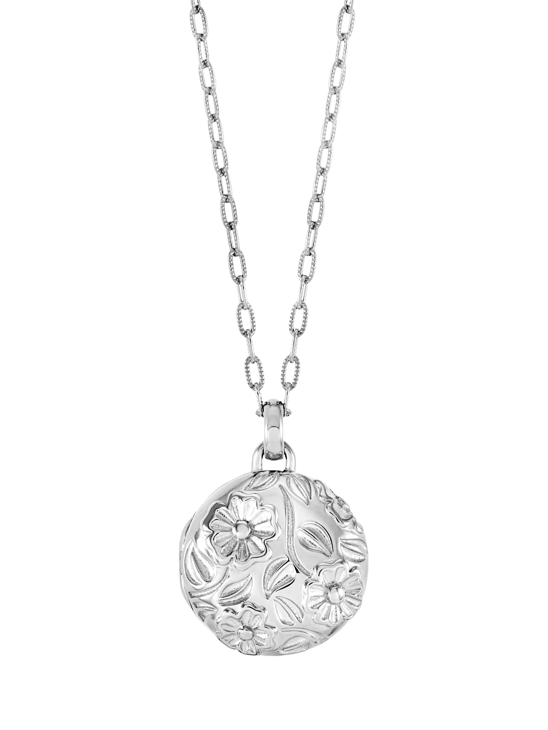 Dower & Hall Forget-Me-Not Locket Necklace