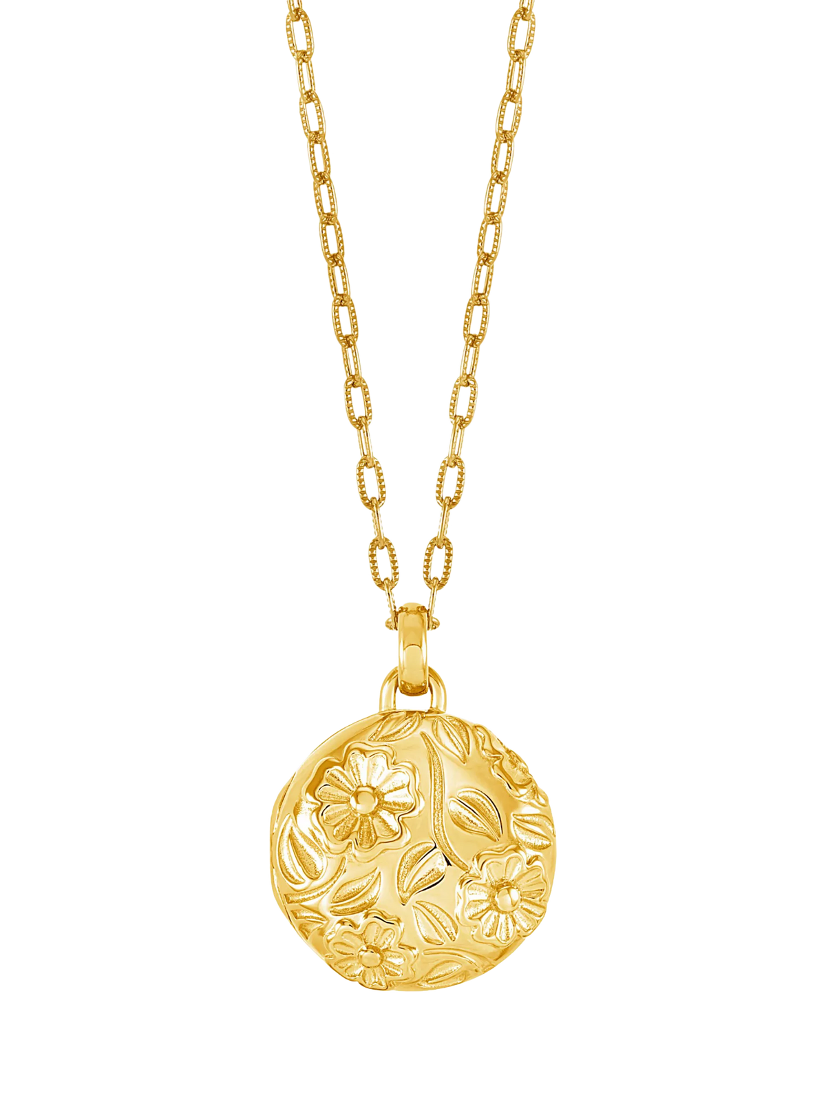 Dower & Hall Forget-Me-Not locket necklace sterling silver (British brand)