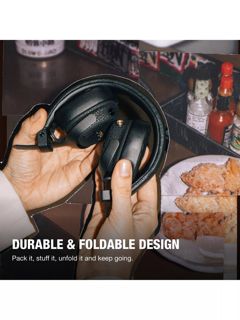 Marshall Milton ANC on-ear wireless headphones Black, UK version