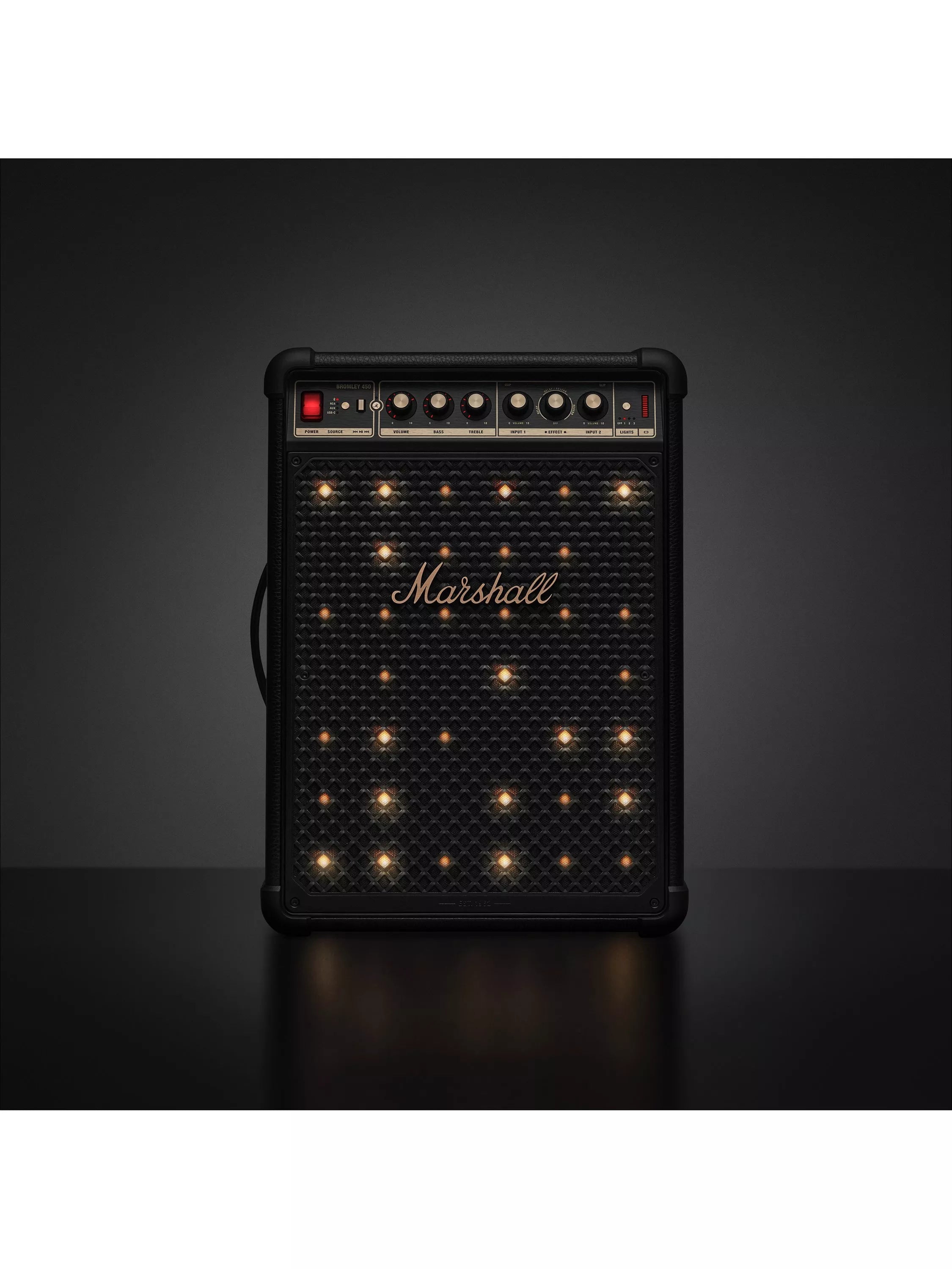 Marshall Bromley 450 Bluetooth party speaker with lights, UK version