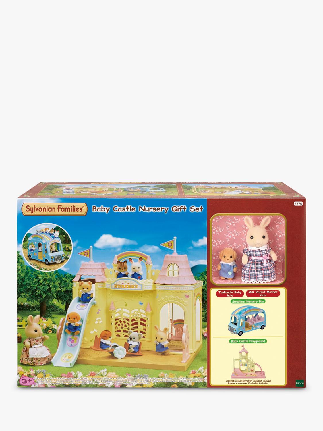 Sylvanian Families baby castle nursery gift set, imported from the UK
