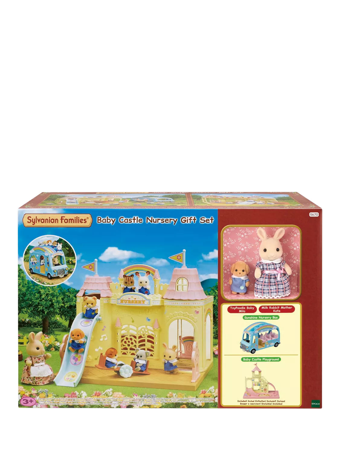Sylvanian Families baby castle nursery gift set, imported from the UK