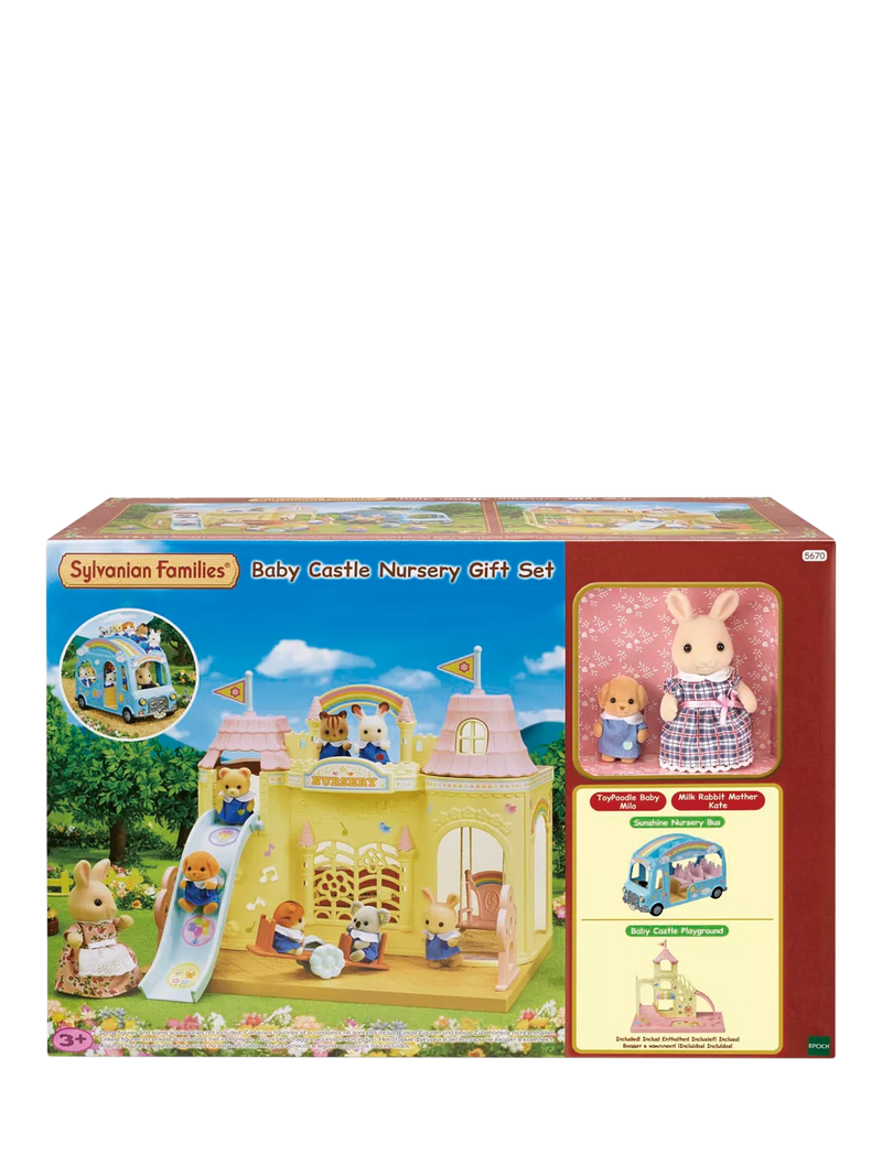 Sylvanian Families baby castle nursery gift set, imported from the UK