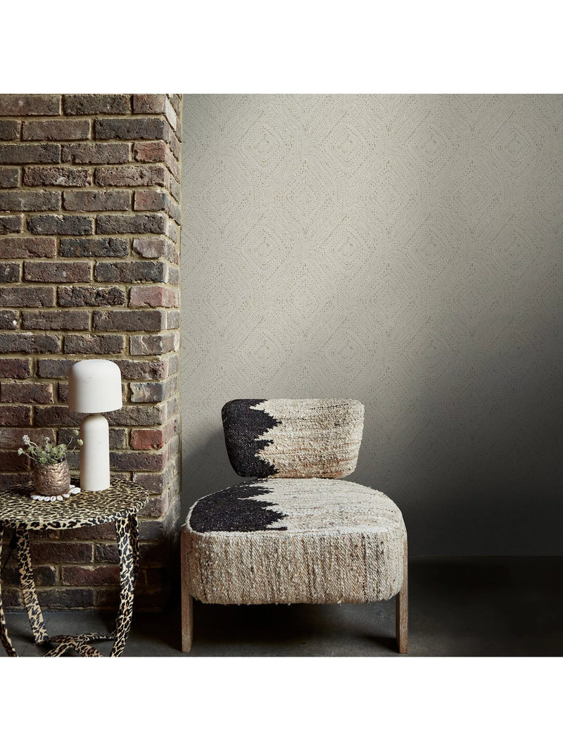 Abigail Ahern Artisan Weave wallpaper cream - British product