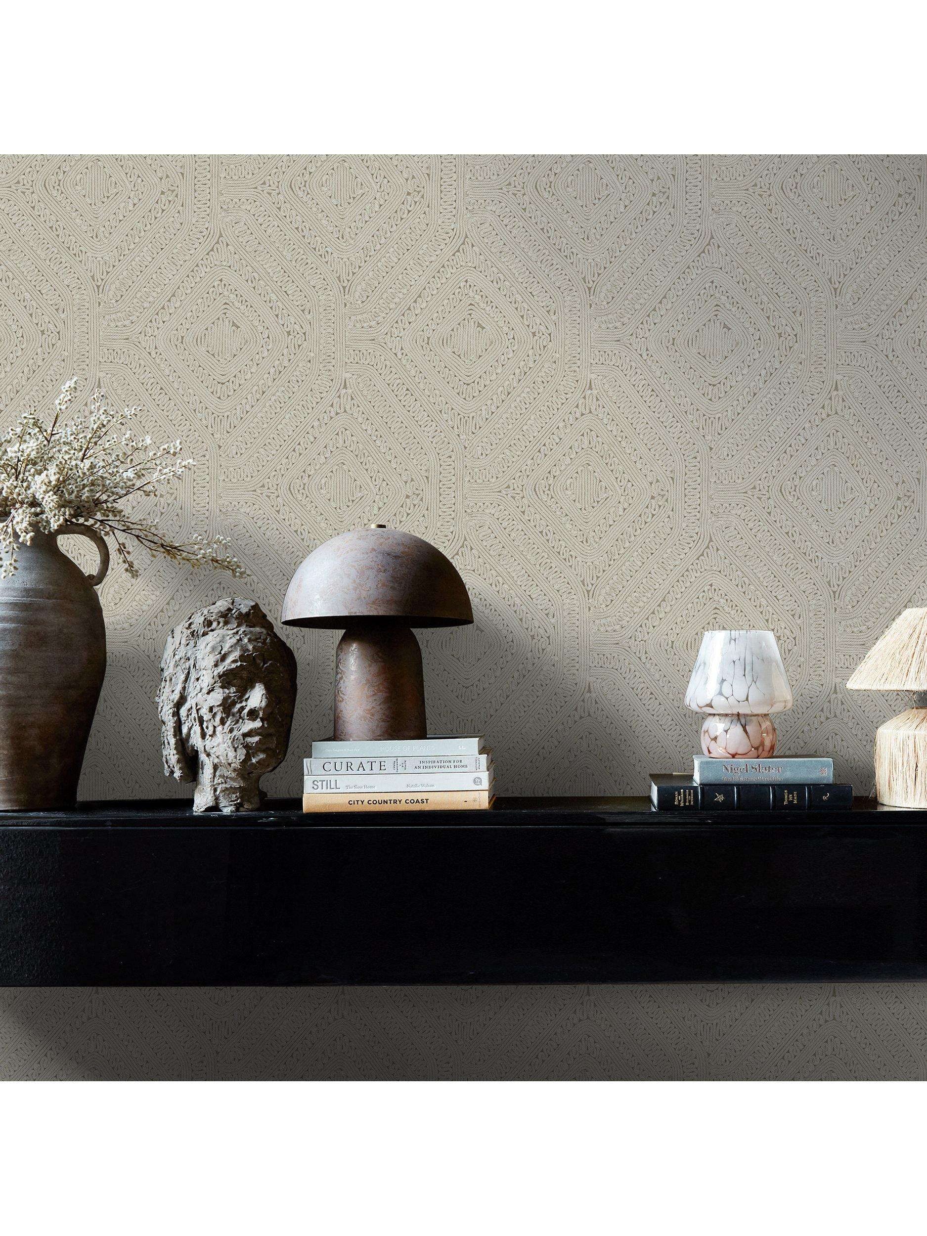 Abigail Ahern Artisan Weave wallpaper cream - British product