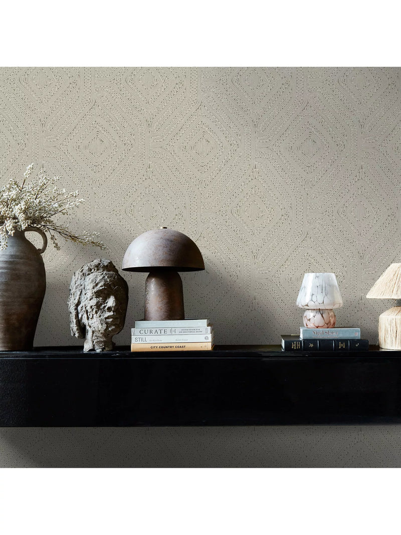 Abigail Ahern Artisan Weave wallpaper cream - British product