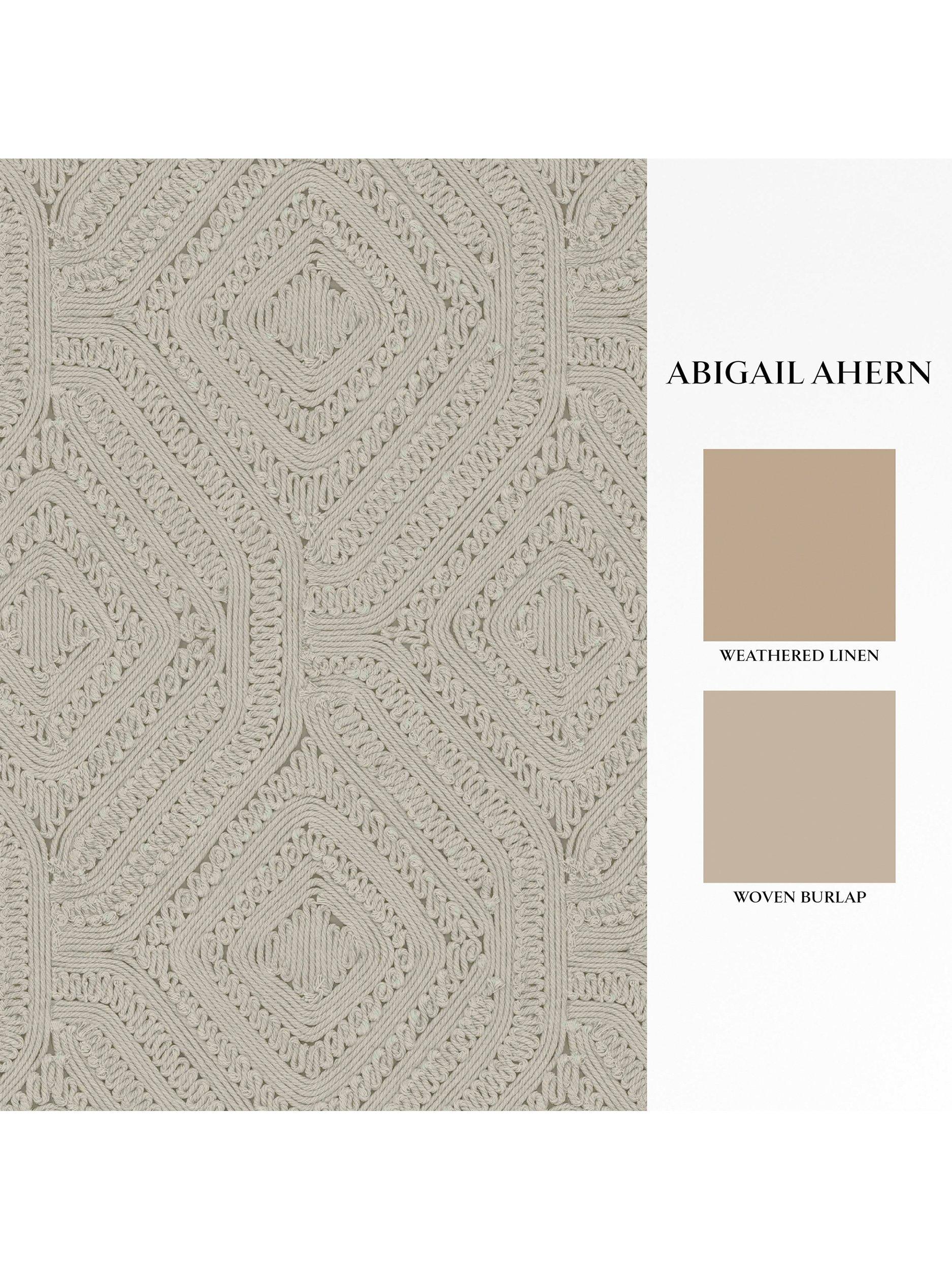 Abigail Ahern Artisan Weave wallpaper cream - British product