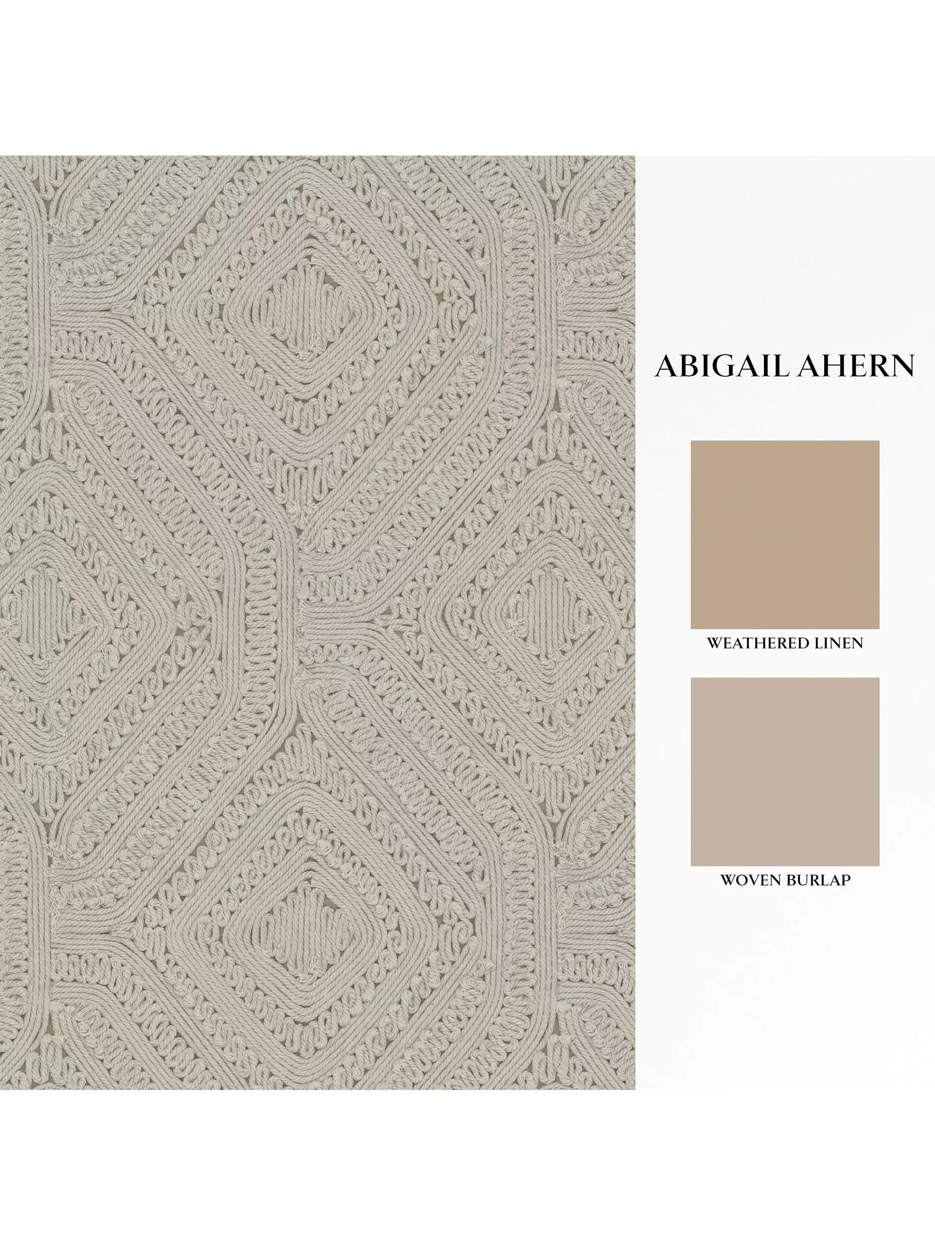 Abigail Ahern Artisan Weave wallpaper cream - British product