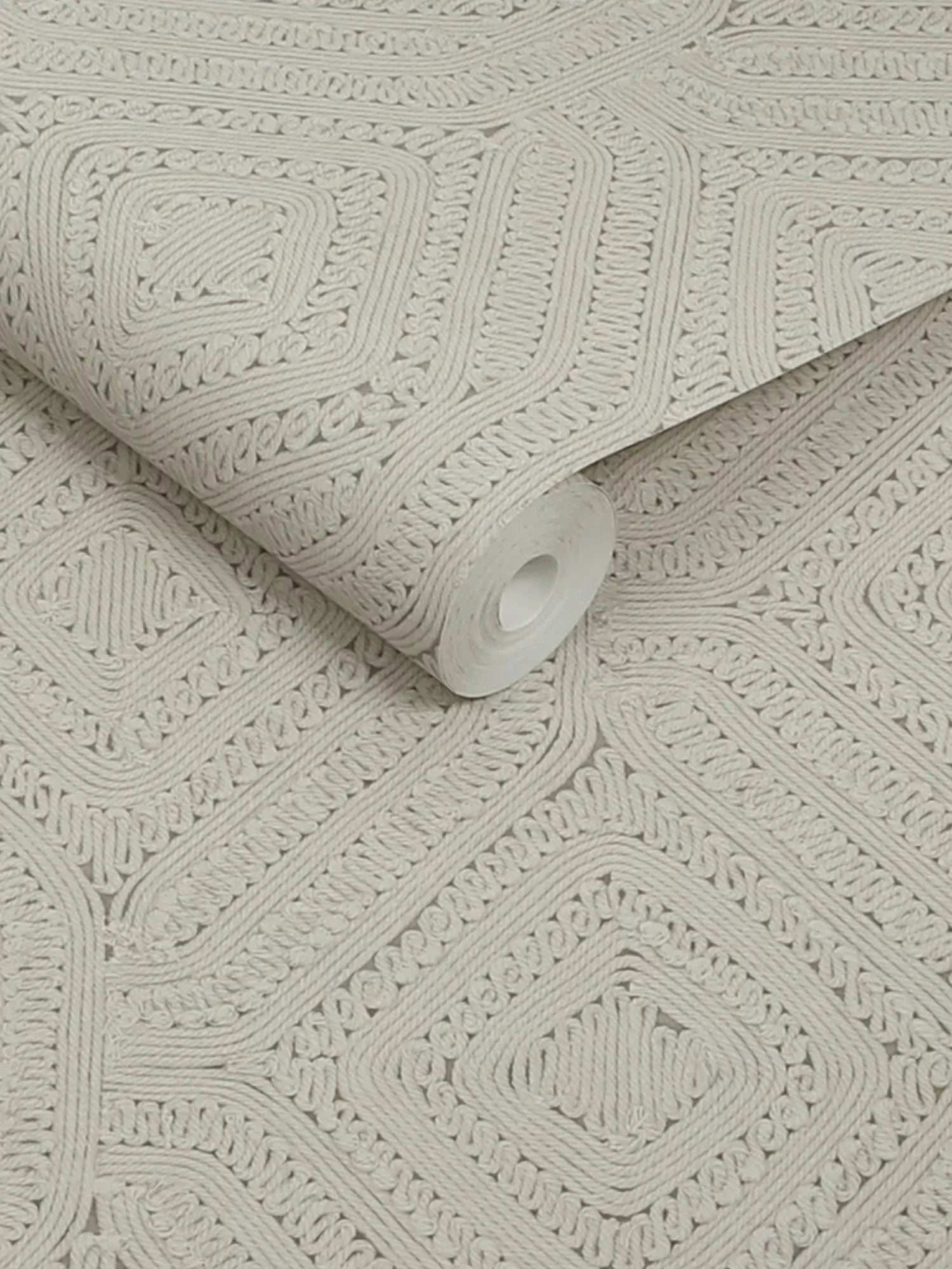 Abigail Ahern Artisan Weave wallpaper cream - British product