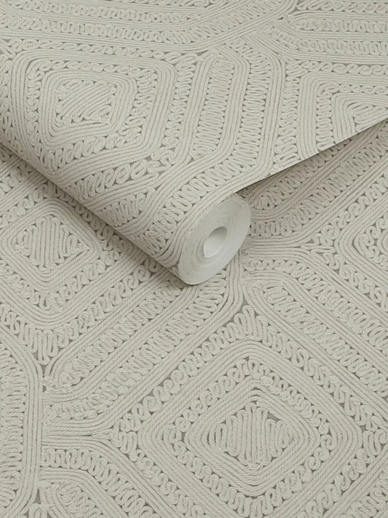 Abigail Ahern Artisan Weave wallpaper cream - British product