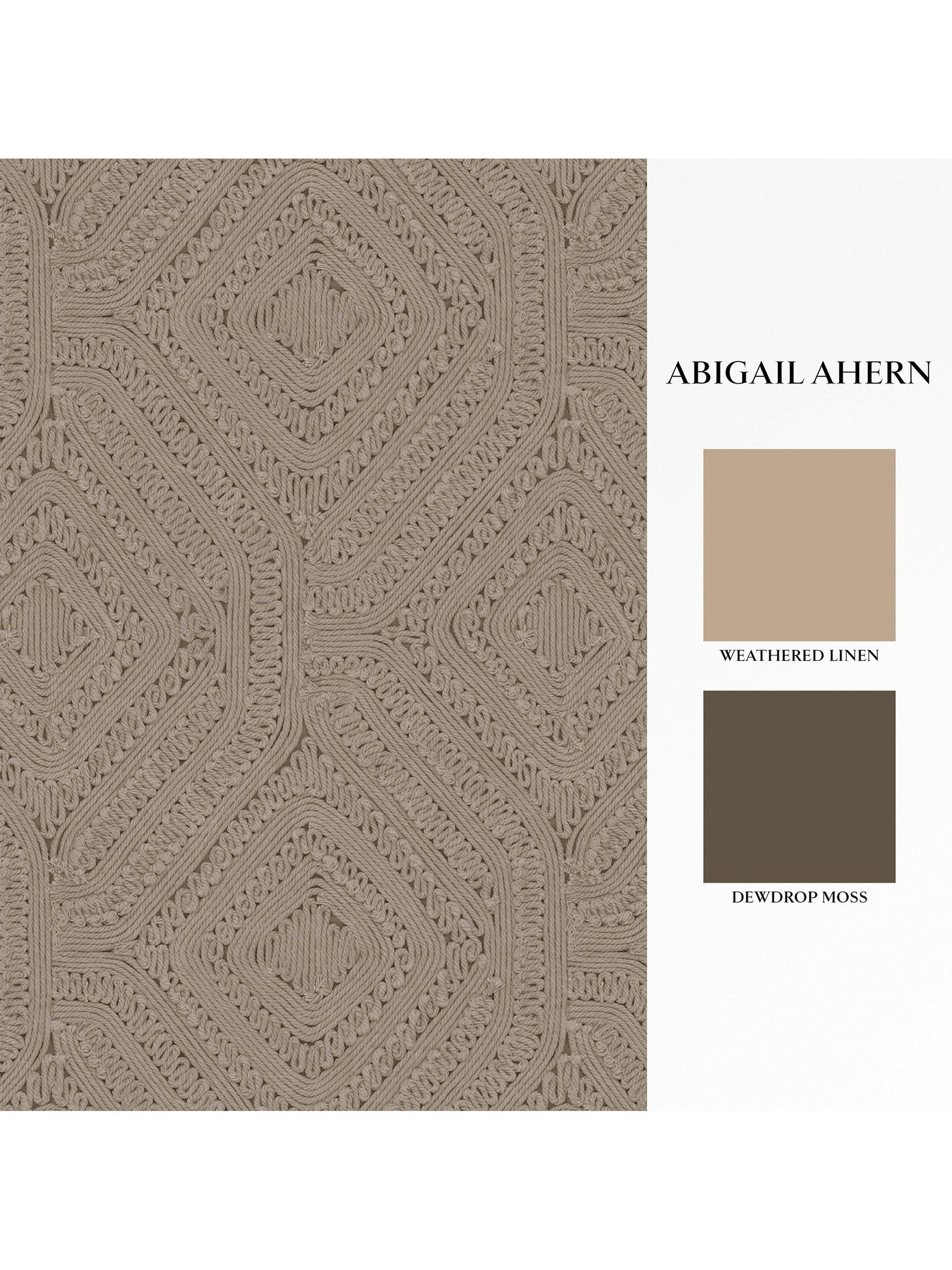 Abigail Ahern Artisan Weave Wallpaper Fawn, imported from the UK