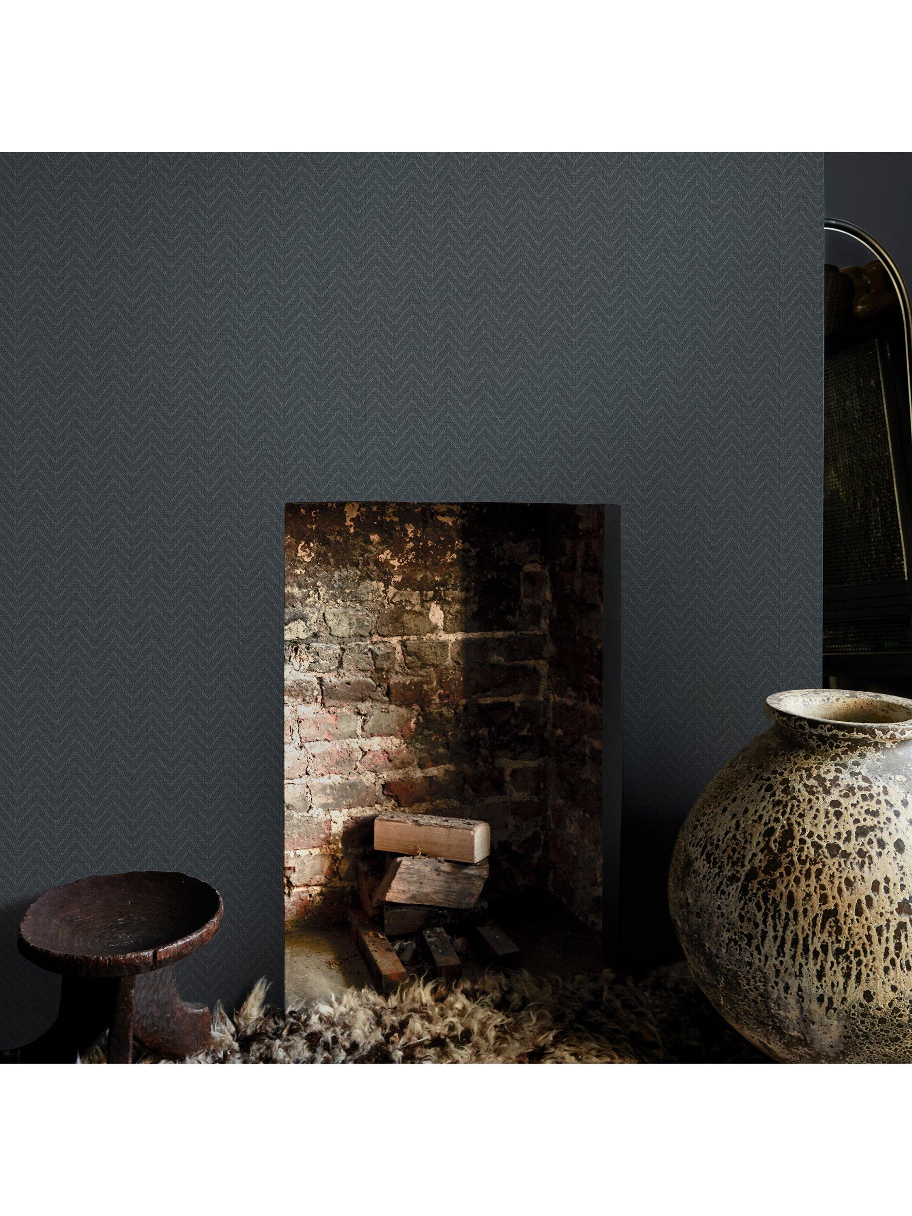 Abigail Ahern herringbone weave wallpaper 7x7x52cm (British brand)