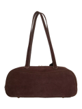 Dune London suede bowling handbag in brown (British brand)