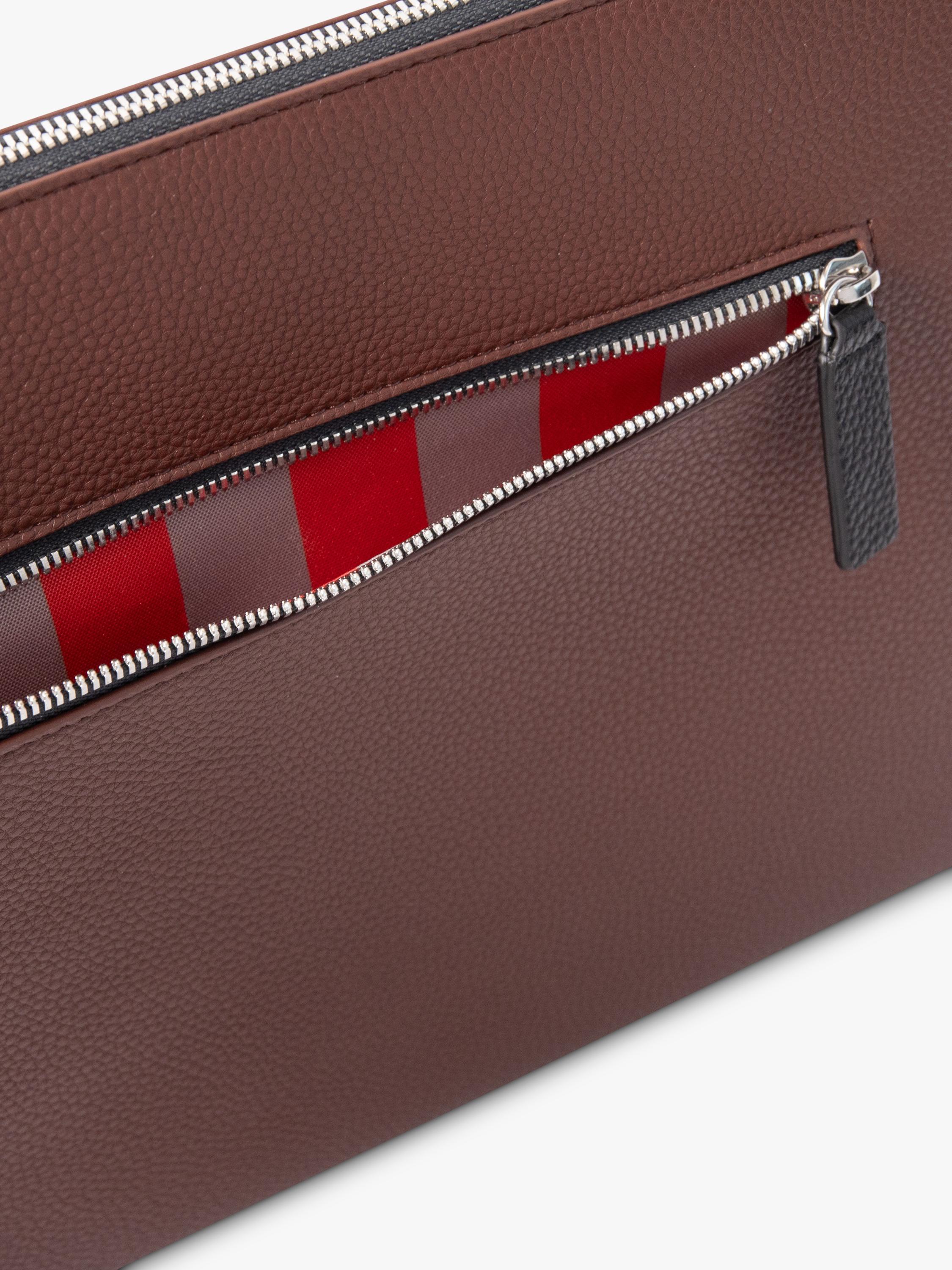 Caroline Gardner 16 inch tech sleeve laptop folio bag wine (British brand)
