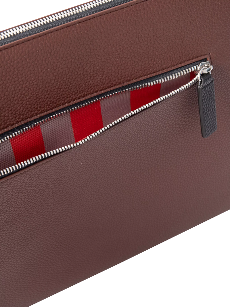 Caroline Gardner 16 inch tech sleeve laptop folio bag wine (British brand)