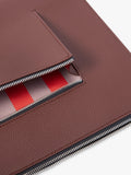 Caroline Gardner 16 inch tech sleeve laptop folio bag wine (British brand)