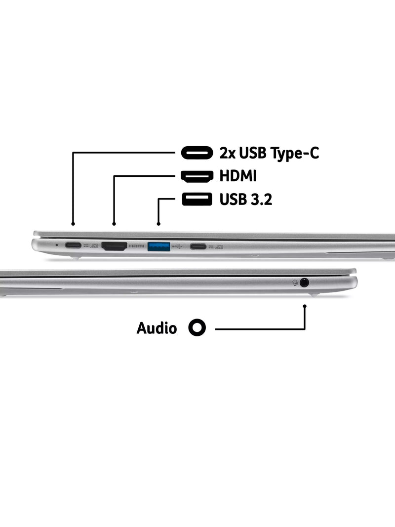 Acer Swift Air 16 silver laptop - British product